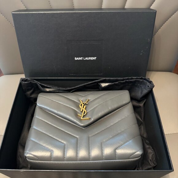 YSL Small Lou Lou Chain Bag - Color Storm - Picture 5 of 5